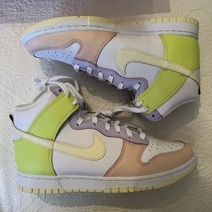 Nike Womens Dunk highs lemon twist